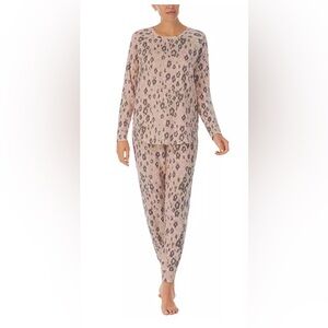 Cuddl Duds Brushed Knit lounge wear pj set animal print